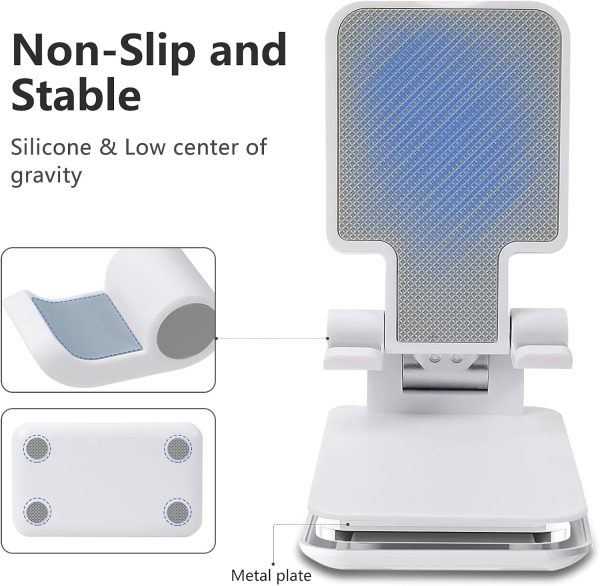 Phone Holder, Cell Phone Stand for Desk Mobile Stand